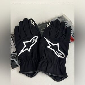 Alpinestars Tech 1-T Racing Gloves size Large Black